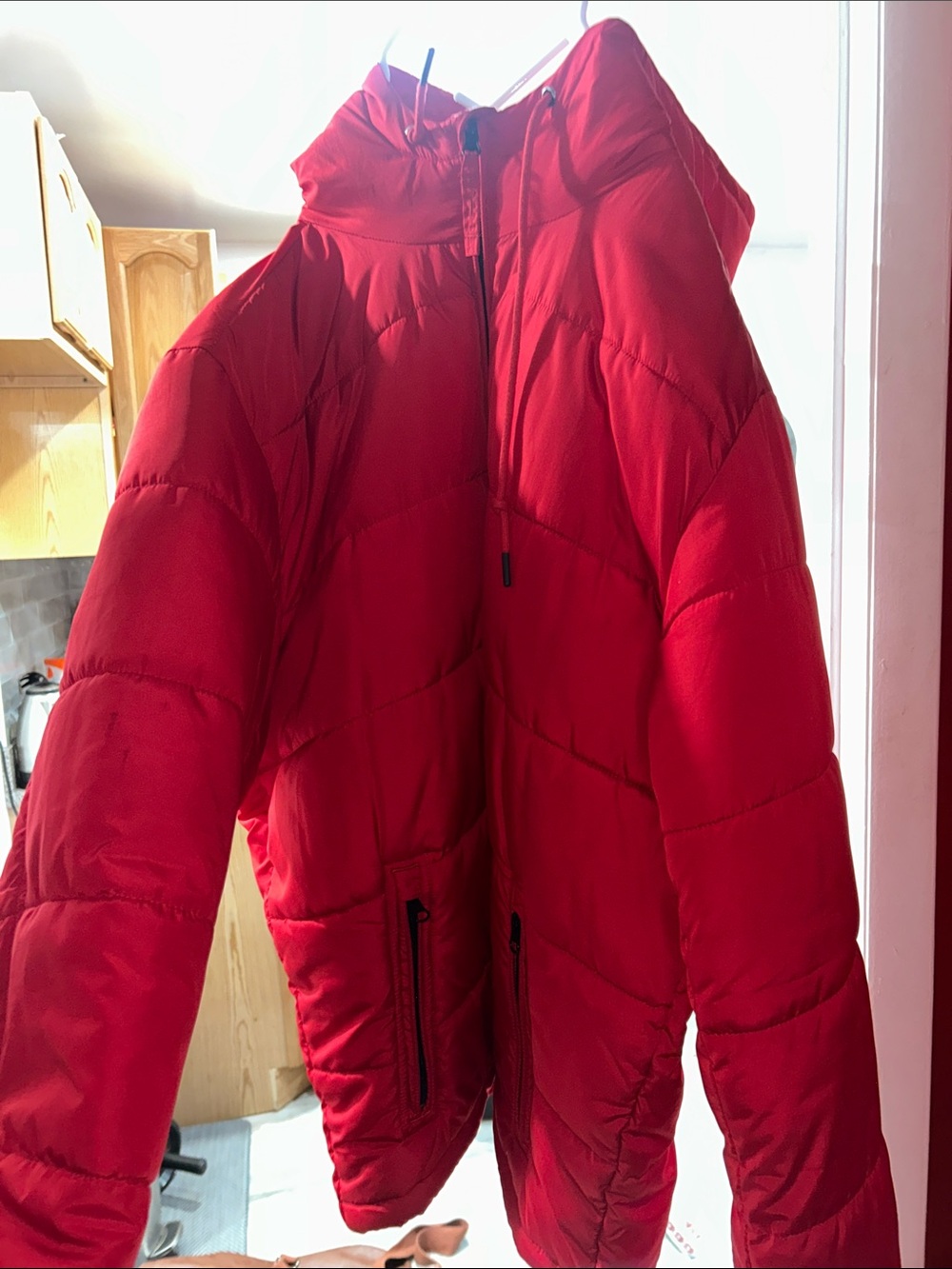 Aeropostale Red Puffer Jacket with Hood